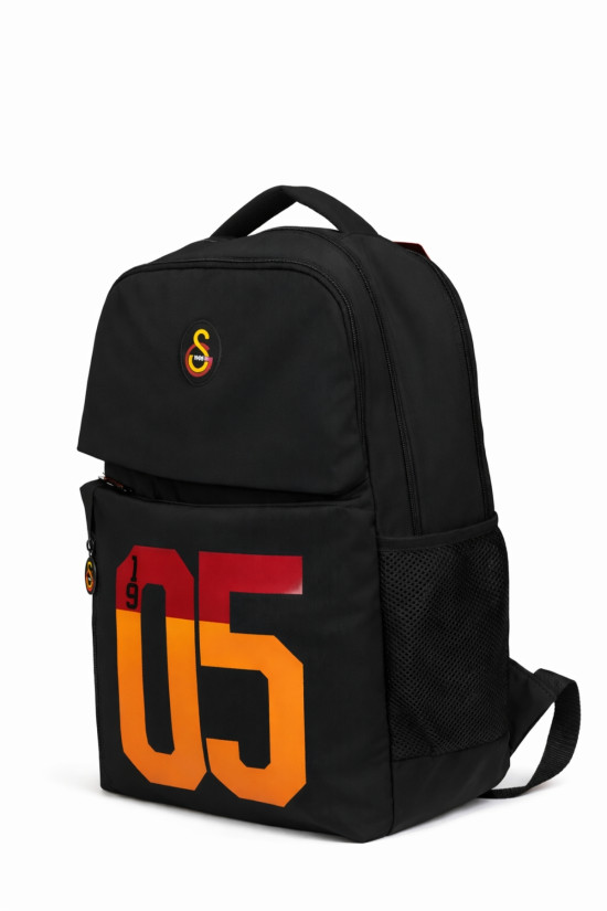 Galatasaray Lisanslı 3 Bölmeli Sırt Çantası - 1905 Baskılı Laptop Gözlü Su İtici Okul Çantası