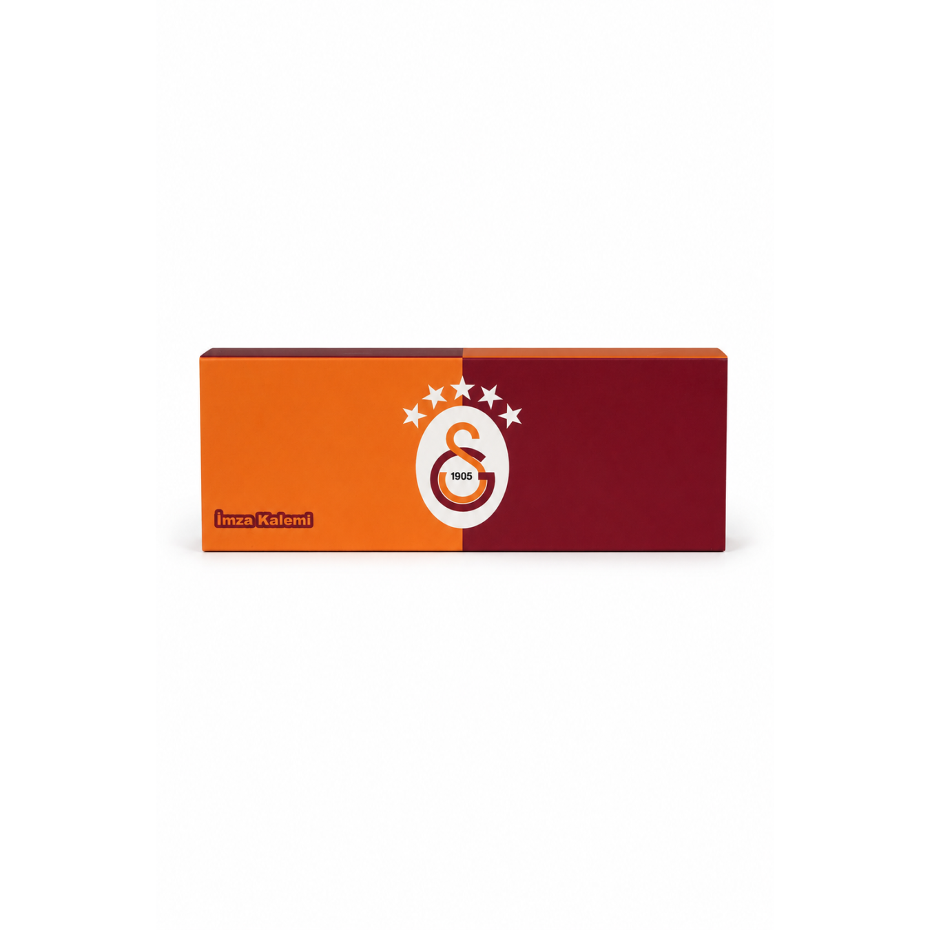 Galatasaray Lisanslı Suni Deri Kutulu İmza Kalemi - Mat Siyah Burgulu Gövde Roller Tükenmez Kalem