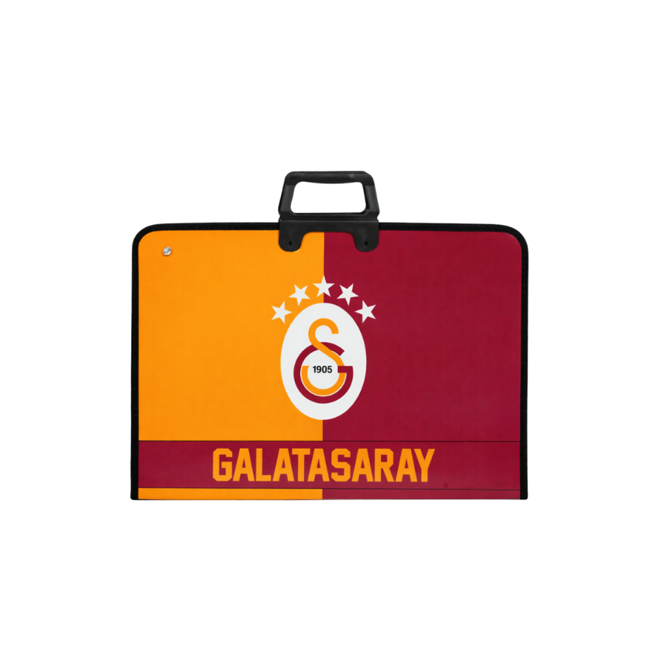 Galatasaray Lisanslı Parçalı Amblem Baskılı Proje Çantası - Askılı Fermuarlı Resim Çantası 35x50 cm
