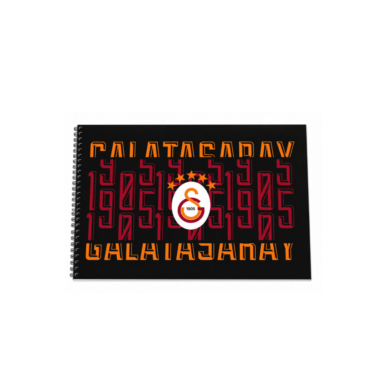Galatasaray Lisanslı 4'lü Okul Resim Defteri Seti - 24x34 cm Spiralli 15 Yaprak Defter