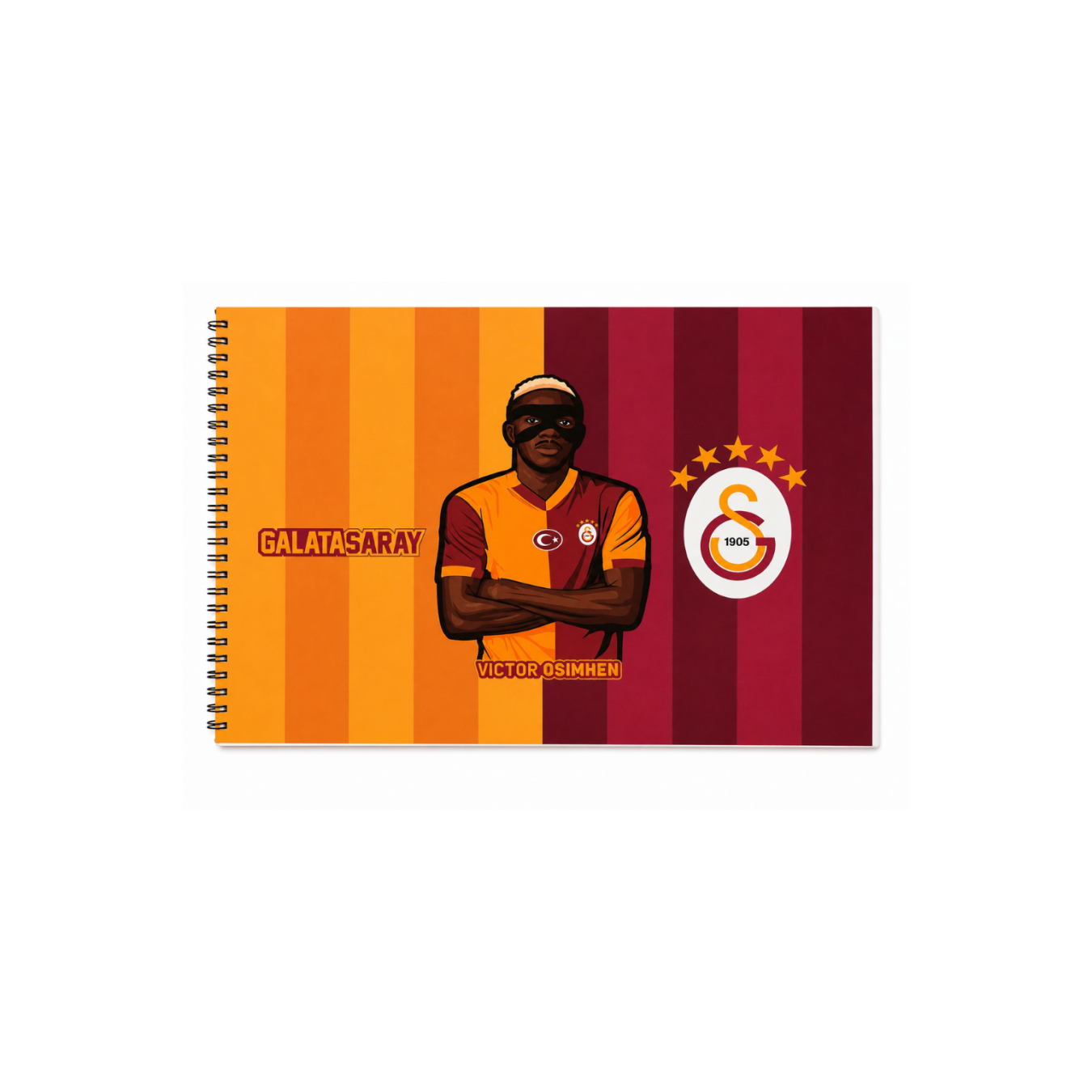 Galatasaray Lisanslı 4'lü Okul Resim Defteri Seti - 24x34 cm Spiralli 15 Yaprak Defter