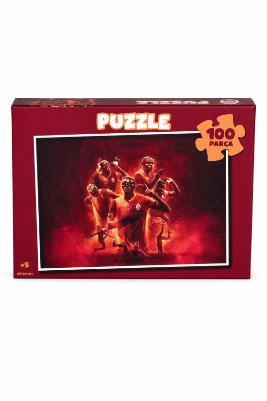 Galatasaray Lisanslı 100 Parça Puzzle - Victor Osimhen Özel Baskılı Çocuk Yapboz