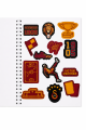 Galatasaray Lisanslı Icardi ve Osimhen Baskılı Sticker Kitabı - 6 Sayfa 70 Parça Çıkartma Albümü