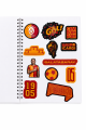 Galatasaray Lisanslı Icardi ve Osimhen Baskılı Sticker Kitabı - 6 Sayfa 70 Parça Çıkartma Albümü