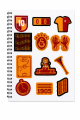 Galatasaray Lisanslı Icardi ve Osimhen Baskılı Sticker Kitabı - 6 Sayfa 70 Parça Çıkartma Albümü