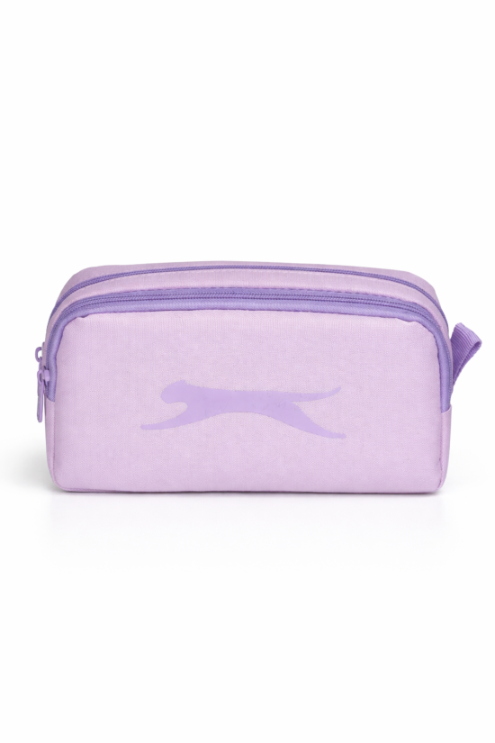 Slazenger Lisanslı 2’li Lila Okul Seti - 3 Bölmeli Laptop Gözlü Sırt Çantası ve Çift Bölmeli Kalemlik