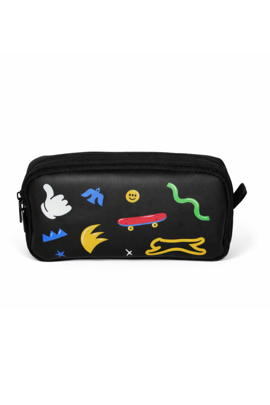 Slazenger Lisanslı 3’lü Figürlü Okul Seti Siyah – Okul Çantası, Beslenme Çantası ve Kalemlik