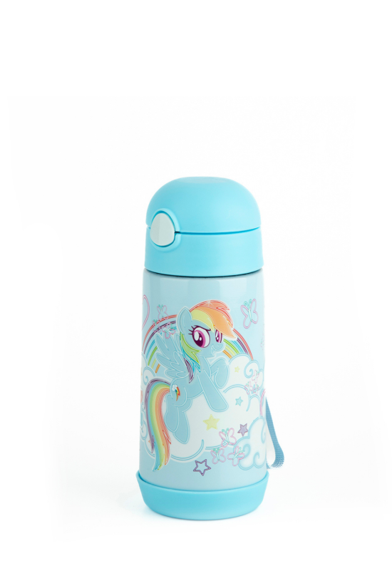 My Little Pony Lisanslı Pembe Mavi Orijinal Metal Matara