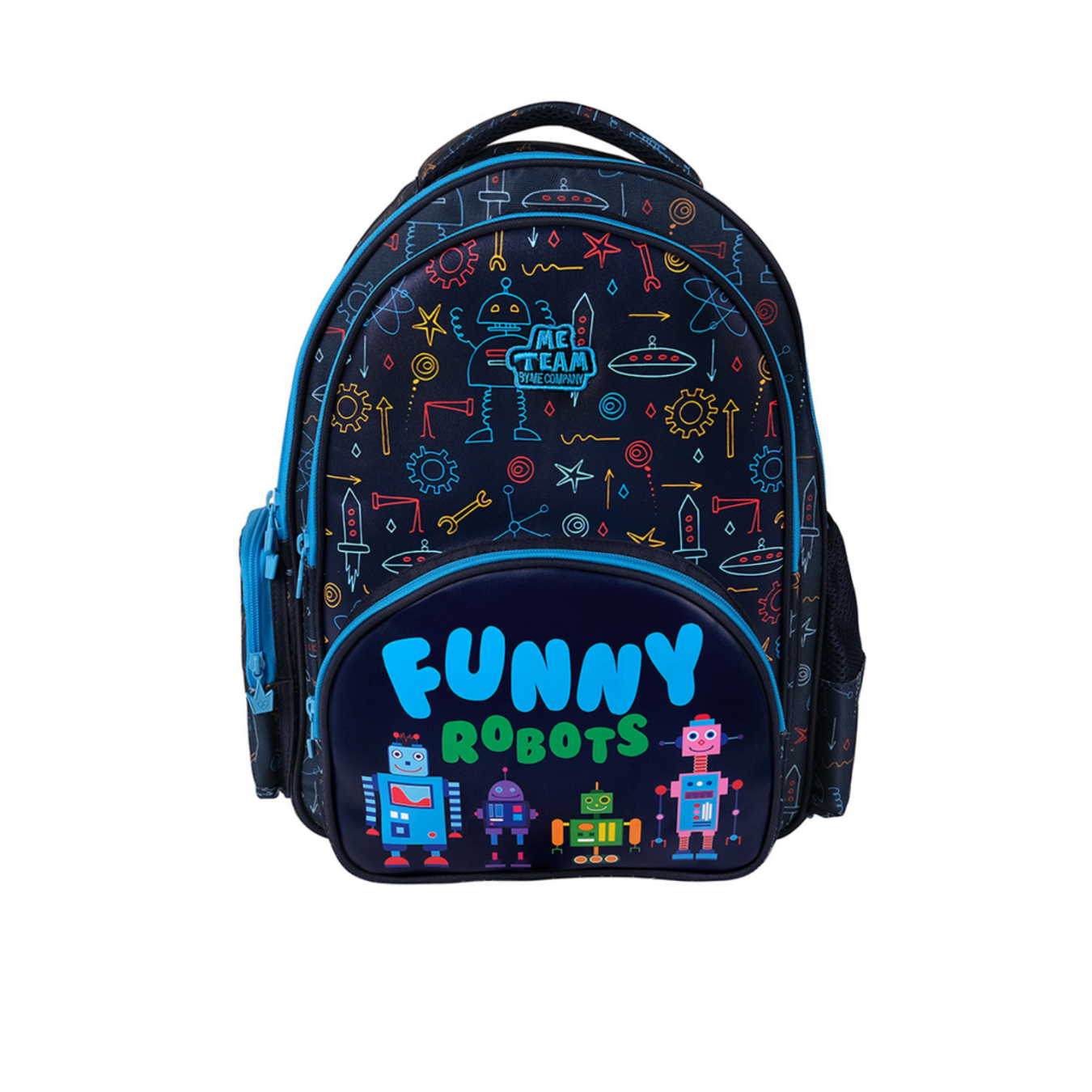 Me Team Funny Robots Lacivert Okul çantası