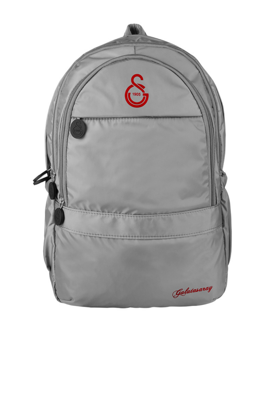 Galatasaray Lisanslı Çok Bölmeli Gri Orijinal Sırt çantası