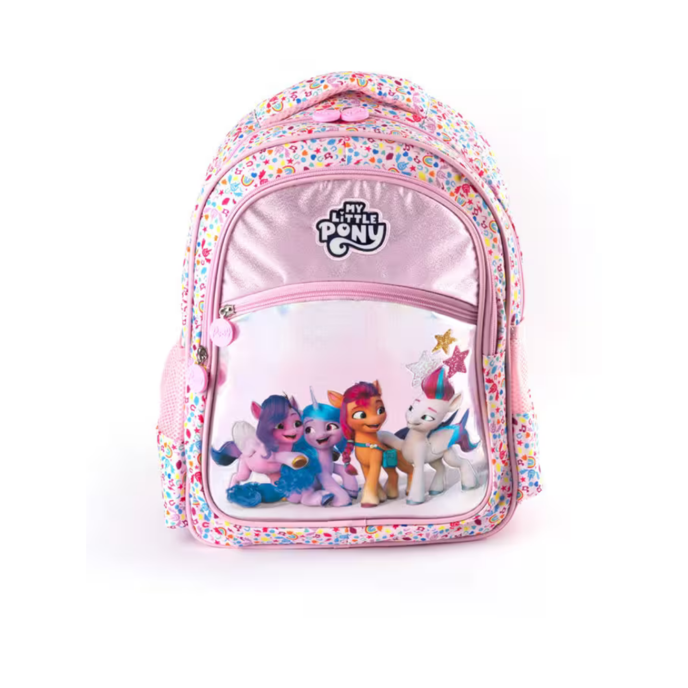 My Little Pony Lisanslı Okul Çantası ve Beslenme Çantası İkili Okul Seti Pembe Simli