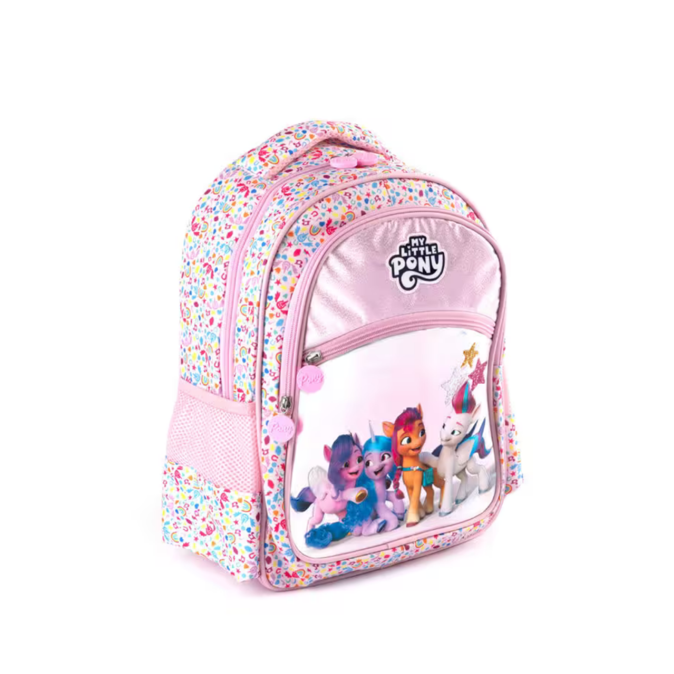 My Little Pony Lisanslı Okul Çantası ve Beslenme Çantası İkili Okul Seti Pembe Simli