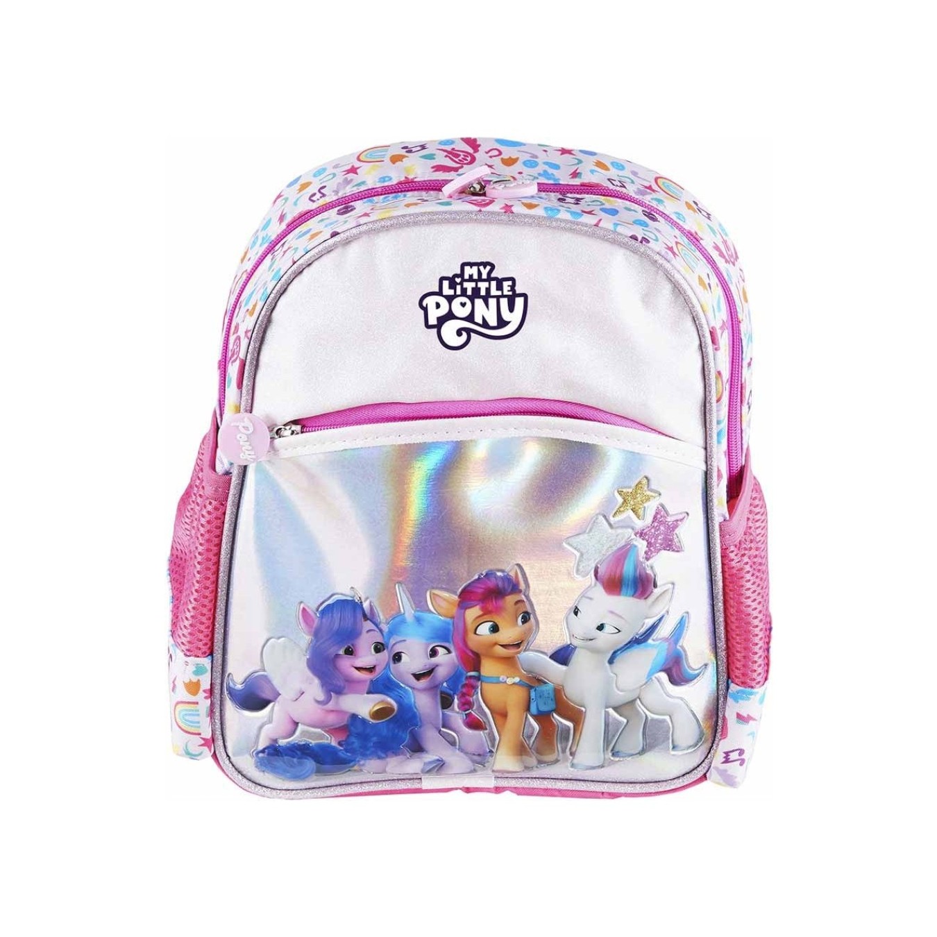 My Little Pony Lisanslı Anaokulu Çantası ve Beslenme Çantası İkili Okul Seti Pembe Simli