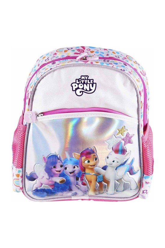 My Little Pony Lisanslı Anaokulu Çantası ve Beslenme Çantası İkili Okul Seti Pembe Simli