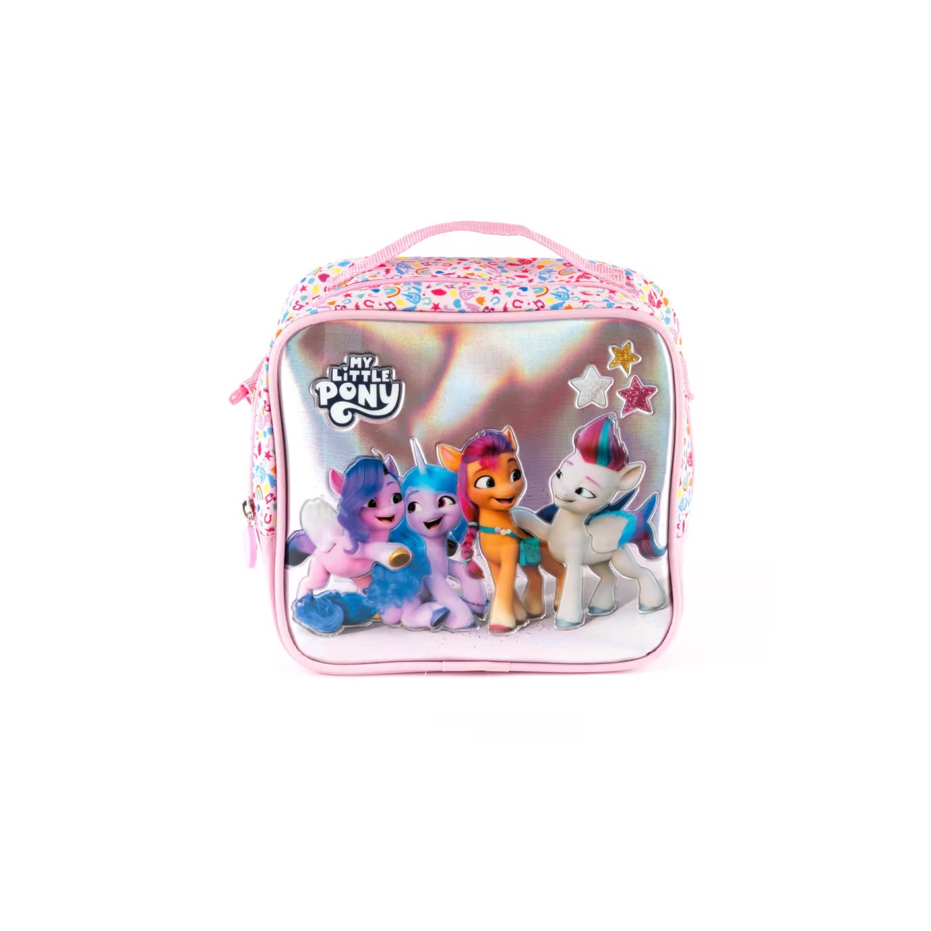 My Little Pony Lisanslı Okul Çantası ve Beslenme Çantası İkili Okul Seti Pembe Simli