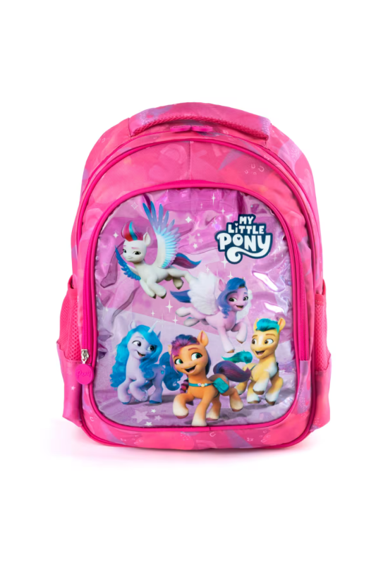 My Little Pony Lisanslı Okul Çantası ve Beslenme Çantası İkili Okul Seti Pembe Desenli
