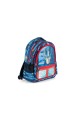 Transformers Optimus Prime Lisanslı PVC Ön Panelli İlkokul Çantası ve Beslenme Çantası İkili Okul Seti Mavi