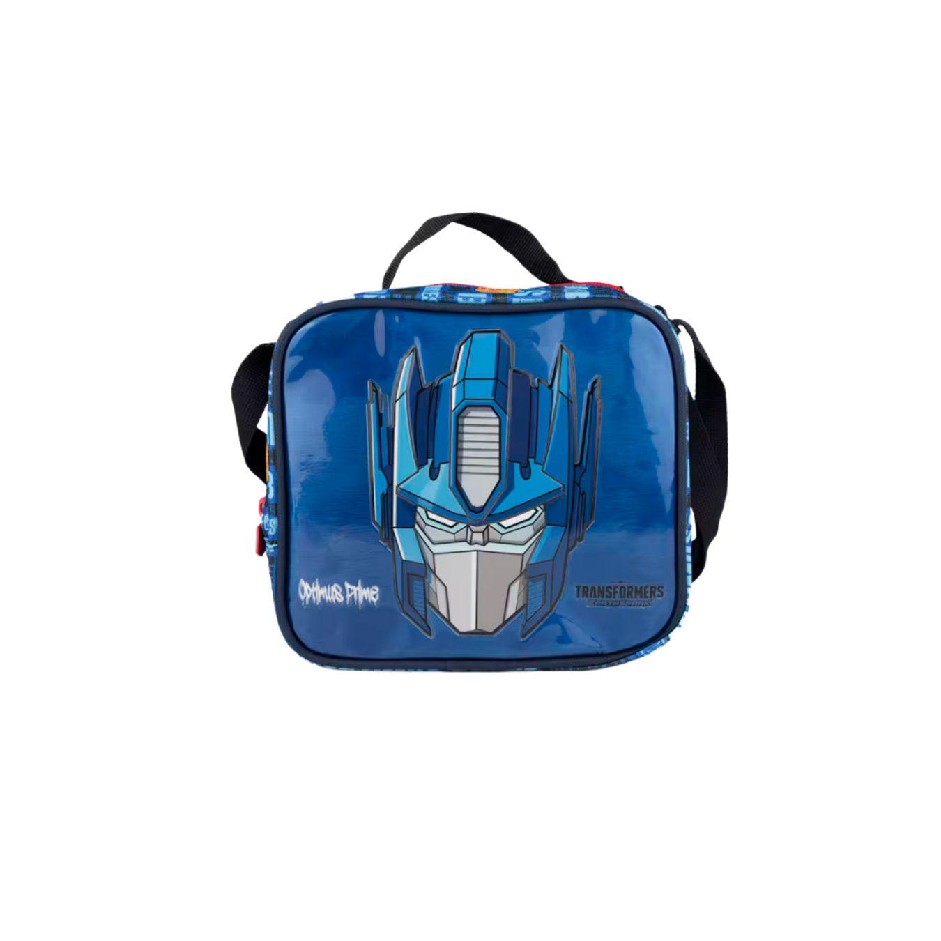 Transformers Optimus Prime Lisanslı PVC Ön Panelli Anaokulu Çantası ve Beslenme Çantası İkili Okul Seti Mavi