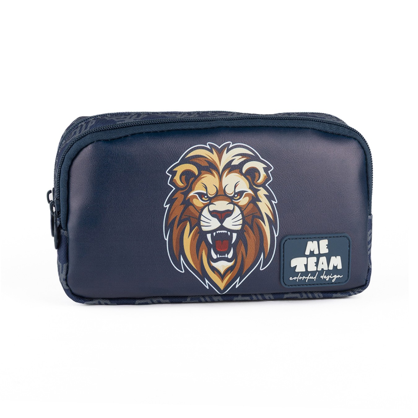 ME TEAM Lions Aslan Baskılı İlkokul Çantası Beslenme Çantası ve Kalemlik Üçlü Okul Seti Lacivert