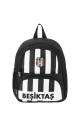 Beşiktaş Lisanslı Logo Detaylı Siyah Beyaz Orijinal Anaokulu çantası