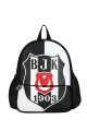 Beşiktaş Lisanslı Siyah Beyaz Orijinal Suni Deri Anaokulu çantası