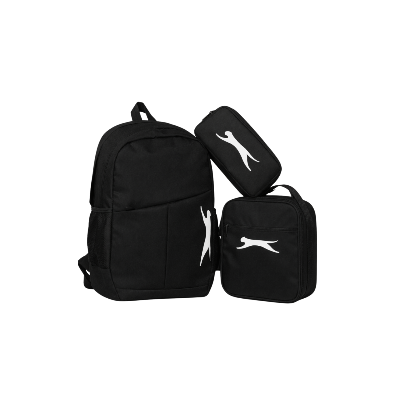 Slazenger Lisanslı 3’lü Okul Çantası Seti Siyah – Sırt Çantası + Beslenme Çantası + Kalemlik Seti