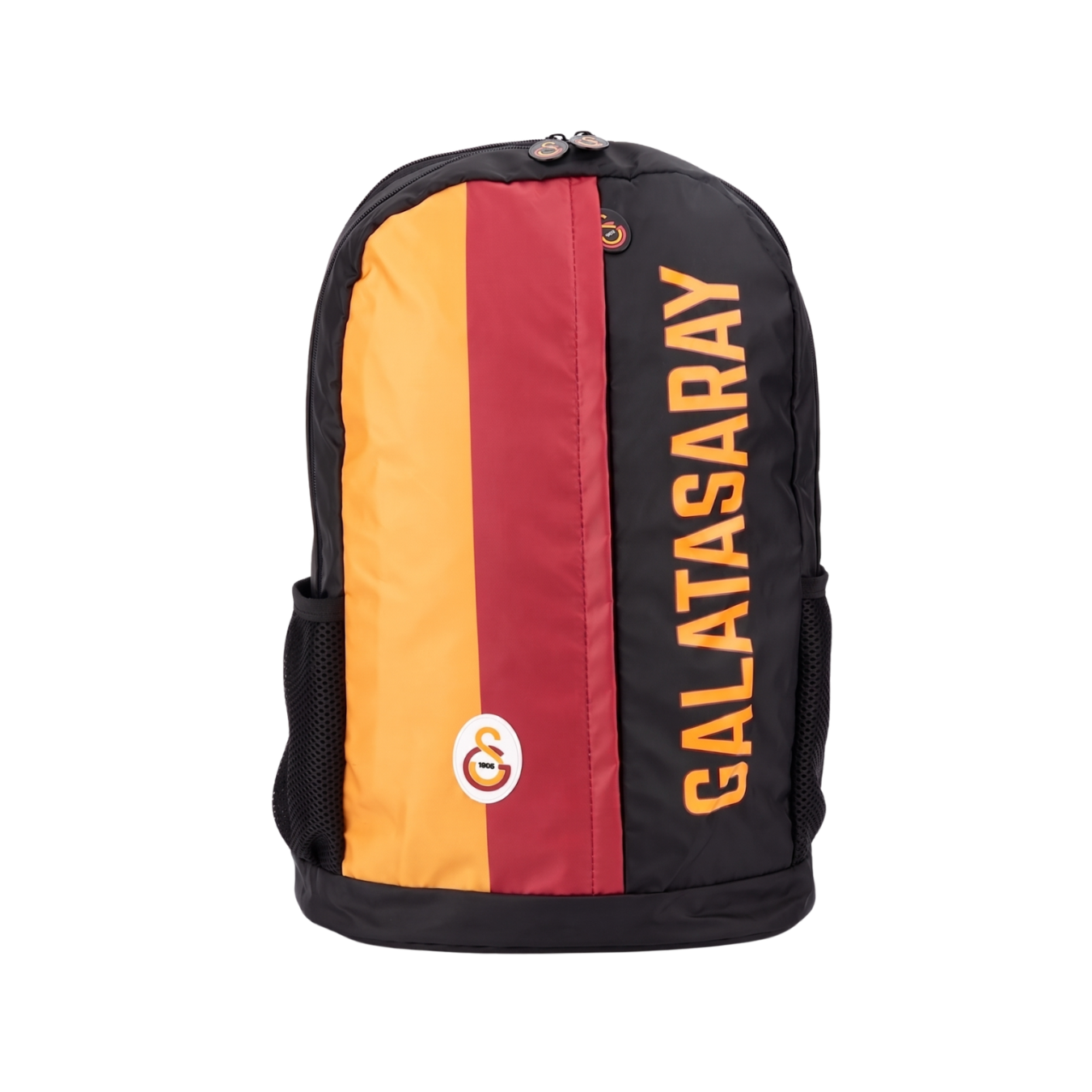 Galatasaray Lisanslı Paraşüt Kumaş Sırt Çantası - Sarı Kırmızı 3 Bölmeli Okul Çantası