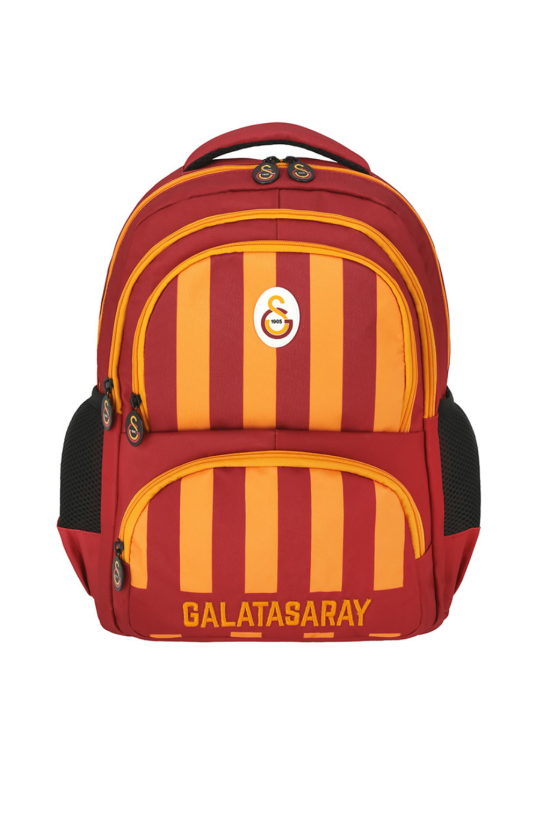 Galatasaray Lisanslı Çok Bölmeli Sarı kırmızı Orijinal Okul çantası
