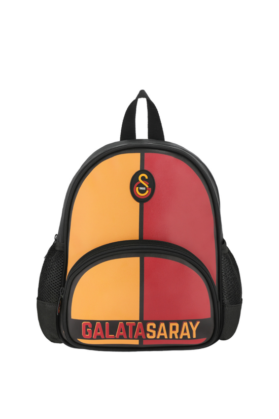 Galatasaray Lisanslı Sarı kırmızı Orijinal Suni Deri Anaokulu çantası