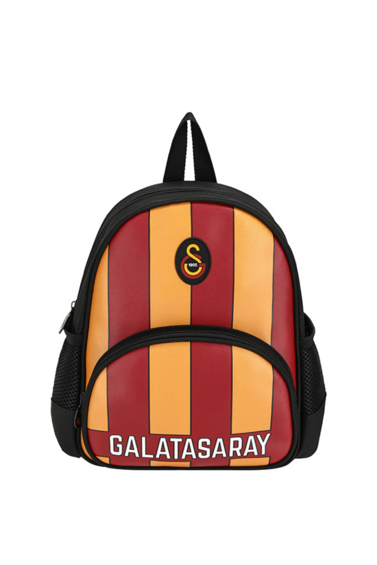 Galatasaray Lisanslı Sarı kırmızı Orijinal Suni Deri Anaokulu çantası