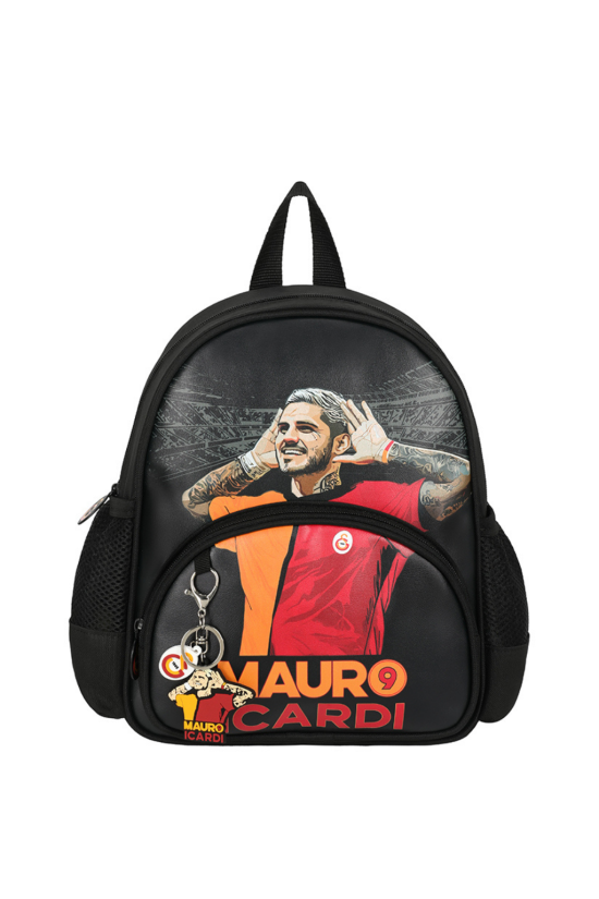 Galatasaray Lisanslı Mauro İcardi'li Siyah Orijinal Anaokulu çantası