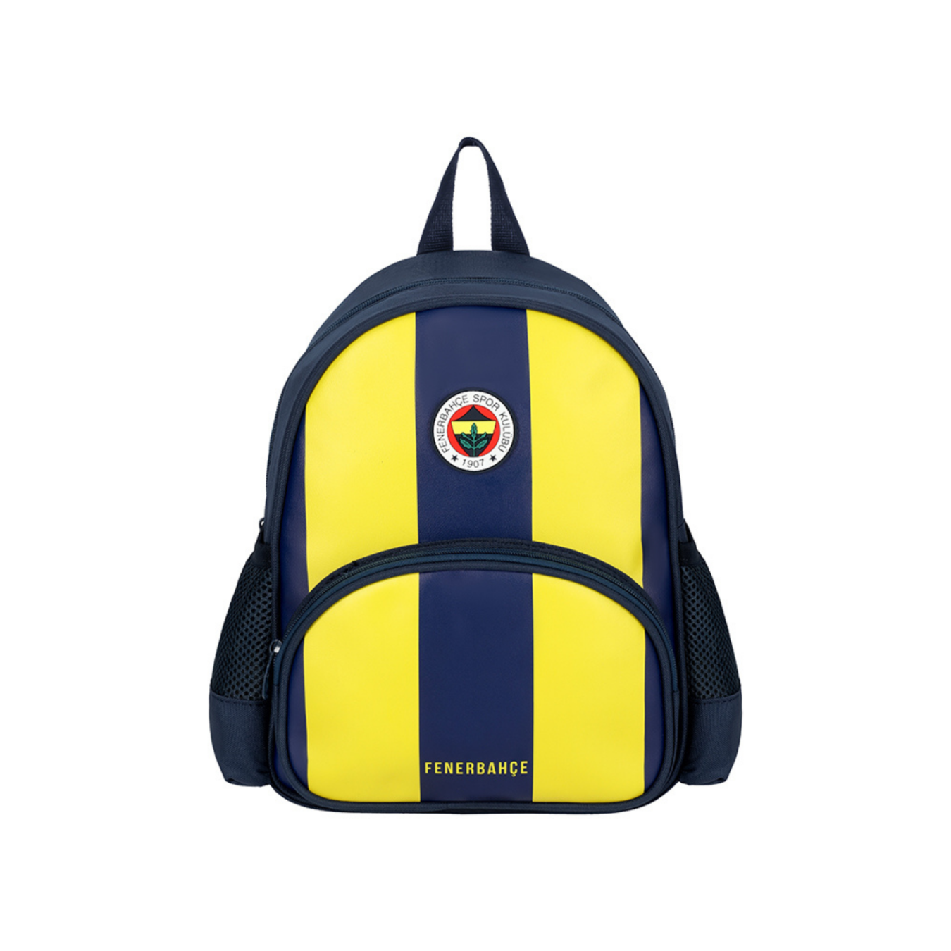 Fenerbahçe Lisanslı Sarı Lacivert Orijinal Suni Deri Anaokulu çantası