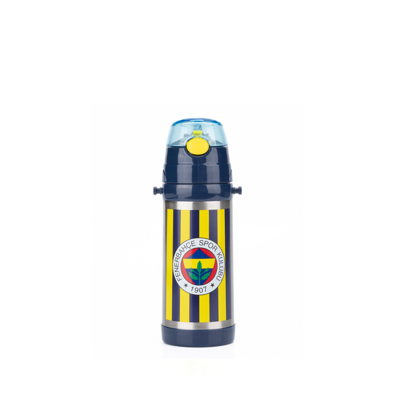 Fenerbahçe Lisanslı Çubuklu Orijinal 500ml Çelik Matara