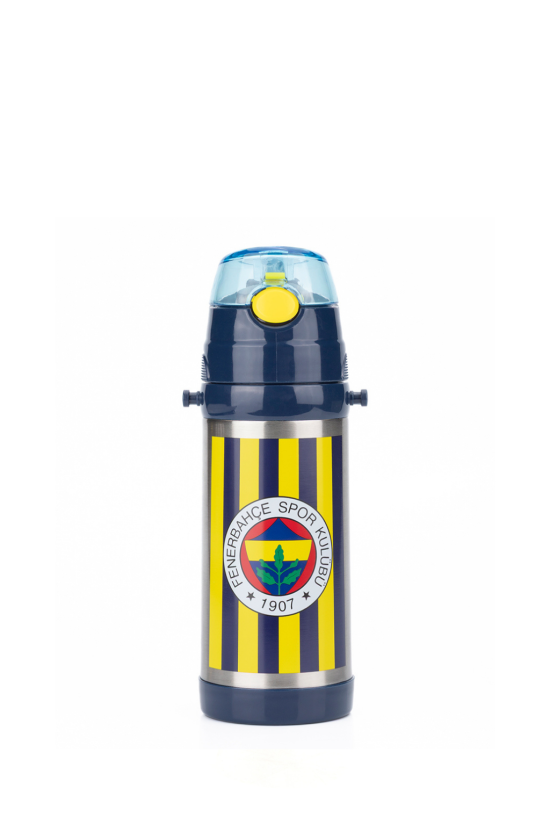 Fenerbahçe Lisanslı Çubuklu Orijinal 500ml Çelik Matara
