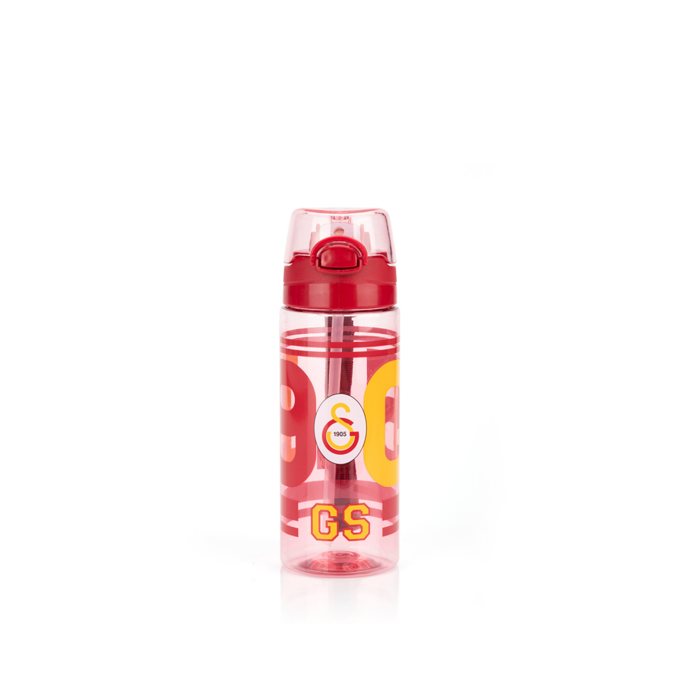 Galatasaray Lisanslı 500ml Kilitli Kapaklı Kırmızı Su Matarası - Orijinal GS Taraftar Suluk