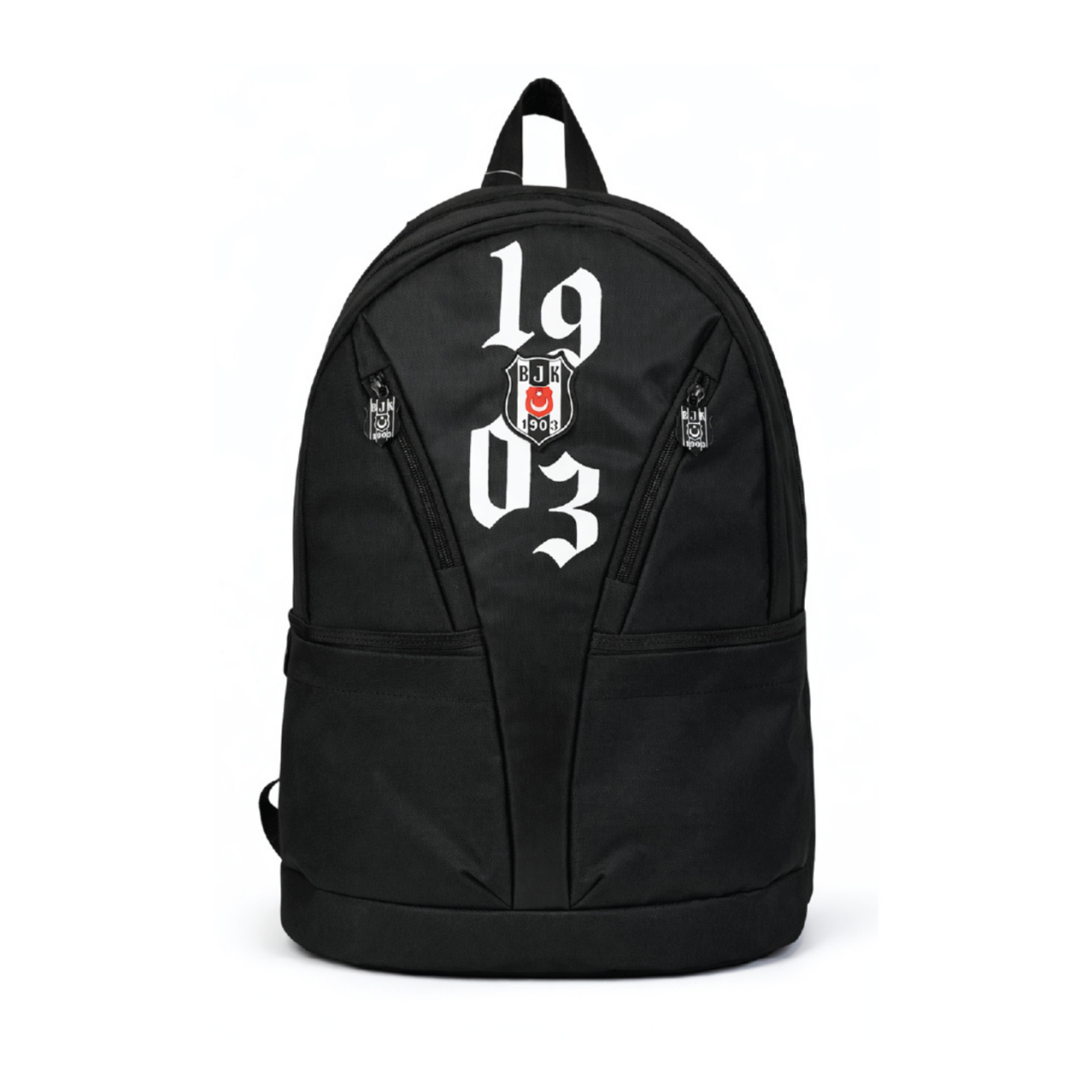 Beşiktaş Lisanslı 1903 Baskı Detaylı Laptop Bölmeli Sırt Çantası Siyah
