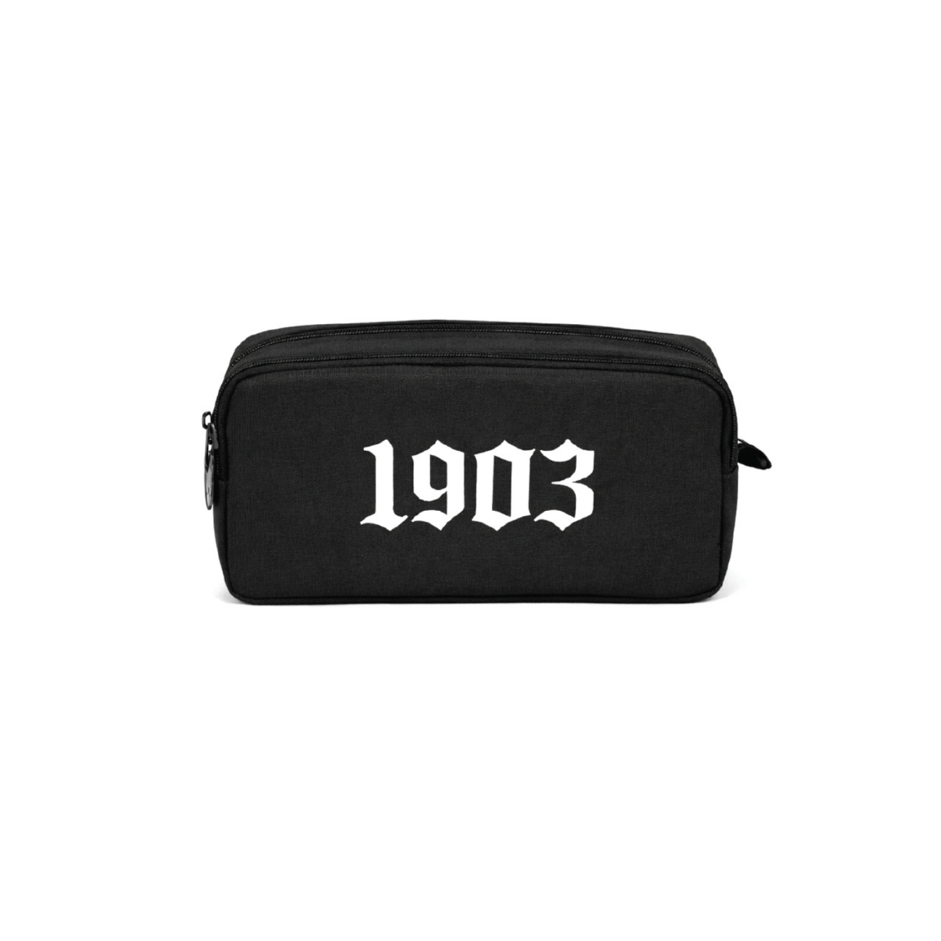 Beşiktaş Lisanslı 1903 Baskılı Kalemlik - Siyah Su İtici Kumaşlı Çift Bölmeli Kalem Çantası