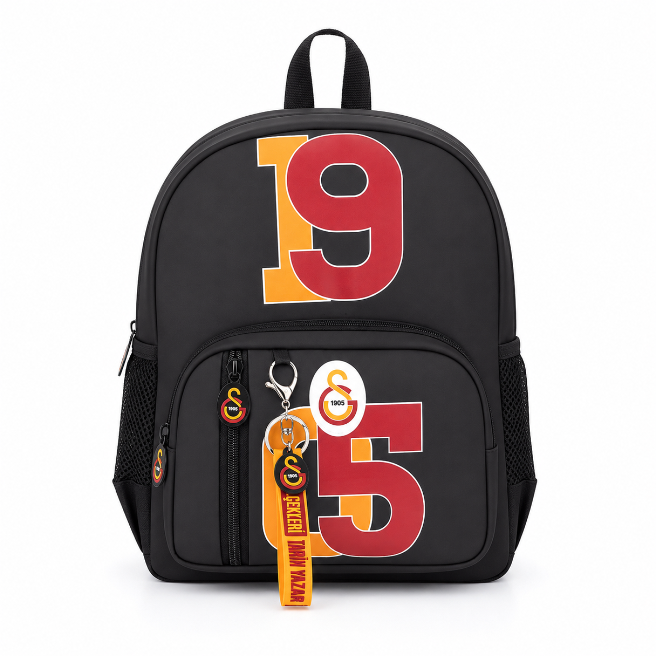Galatasaray Lisanslı 3 Bölmeli Siyah Orijinal Anaokulu çantası