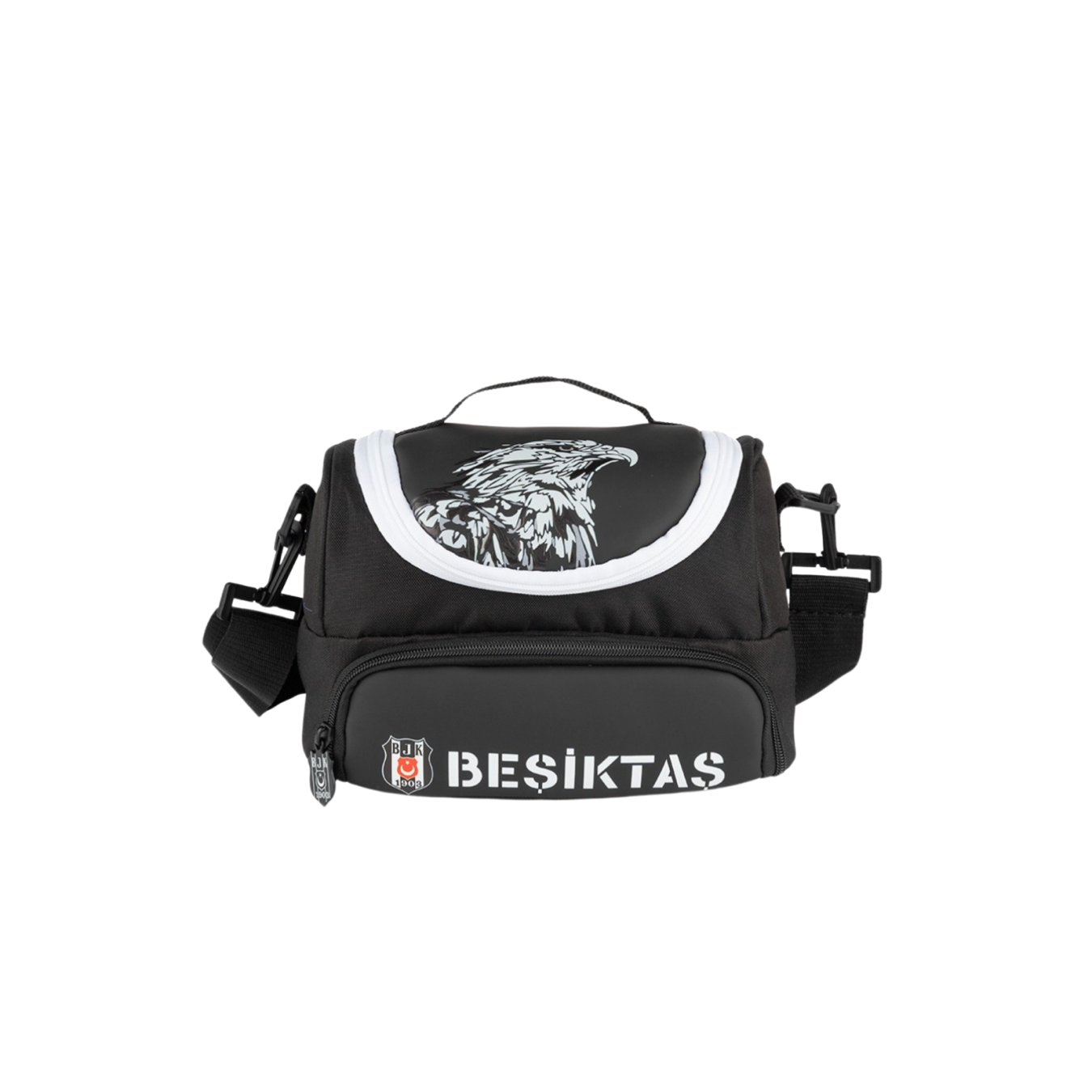 Beşiktaş Lisanslı Kartal baskılı Siyah Orijinal Beslenme çantası