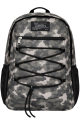 Hype Lisanslı 3 Bölmeli Sırt Çantası - Gri Kamuflaj Kordonlu Laptop Gözlü Su İtici Okul Çantası