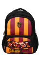 Galatasaray Lisanslı 4 Bölmeli Okul Çantası - Parçalı Desenli Su İtici Sırt Çantası
