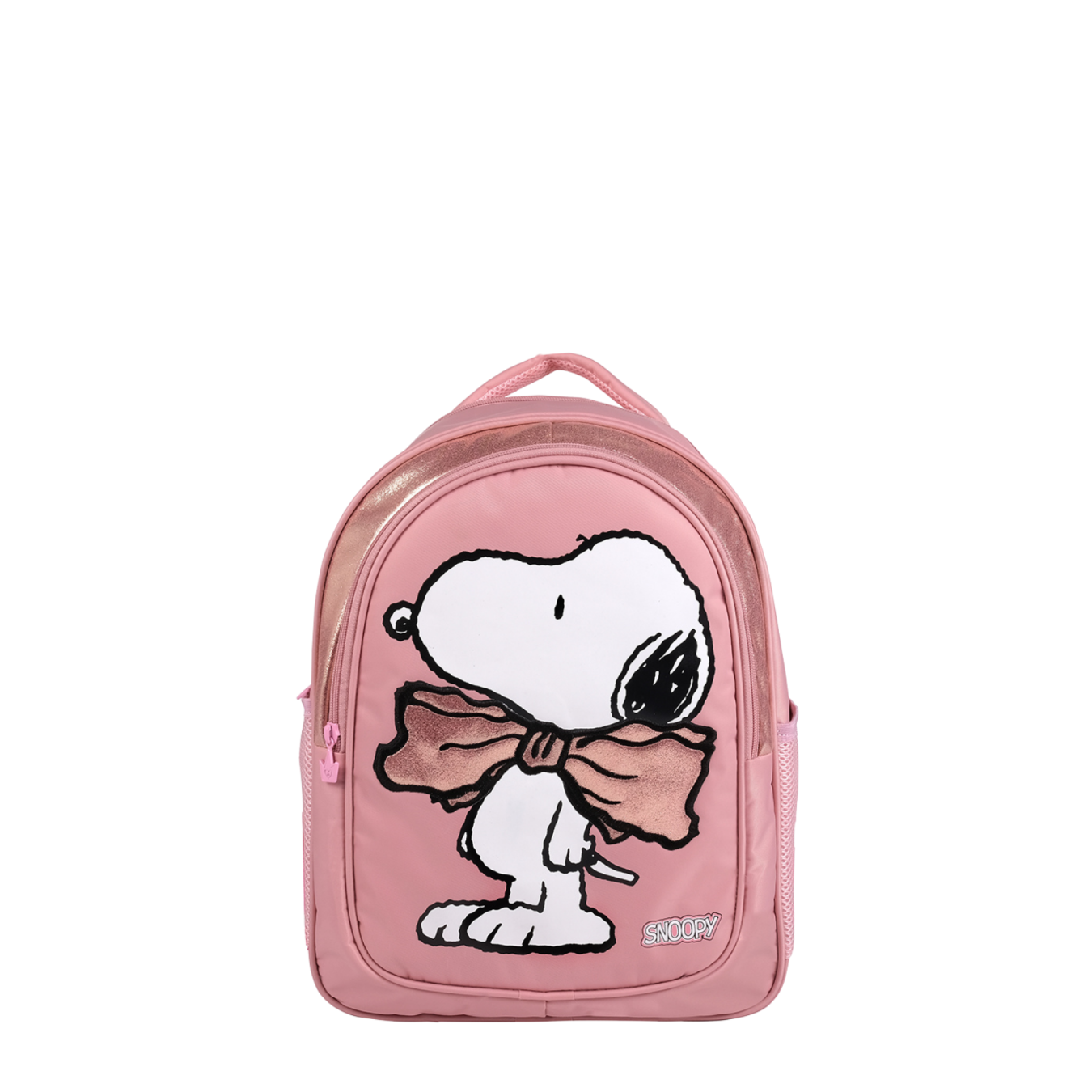 Snoopy Lisanslı BowTie Pembe Orijinal Anaokulu çantası