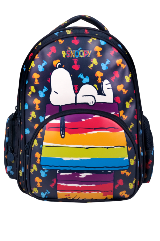 Snoopy Lisanslı Sleeping Renkli Orijinal Okul çantası