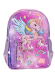 Me Team Unicorn baskılı Lila Okul çantası