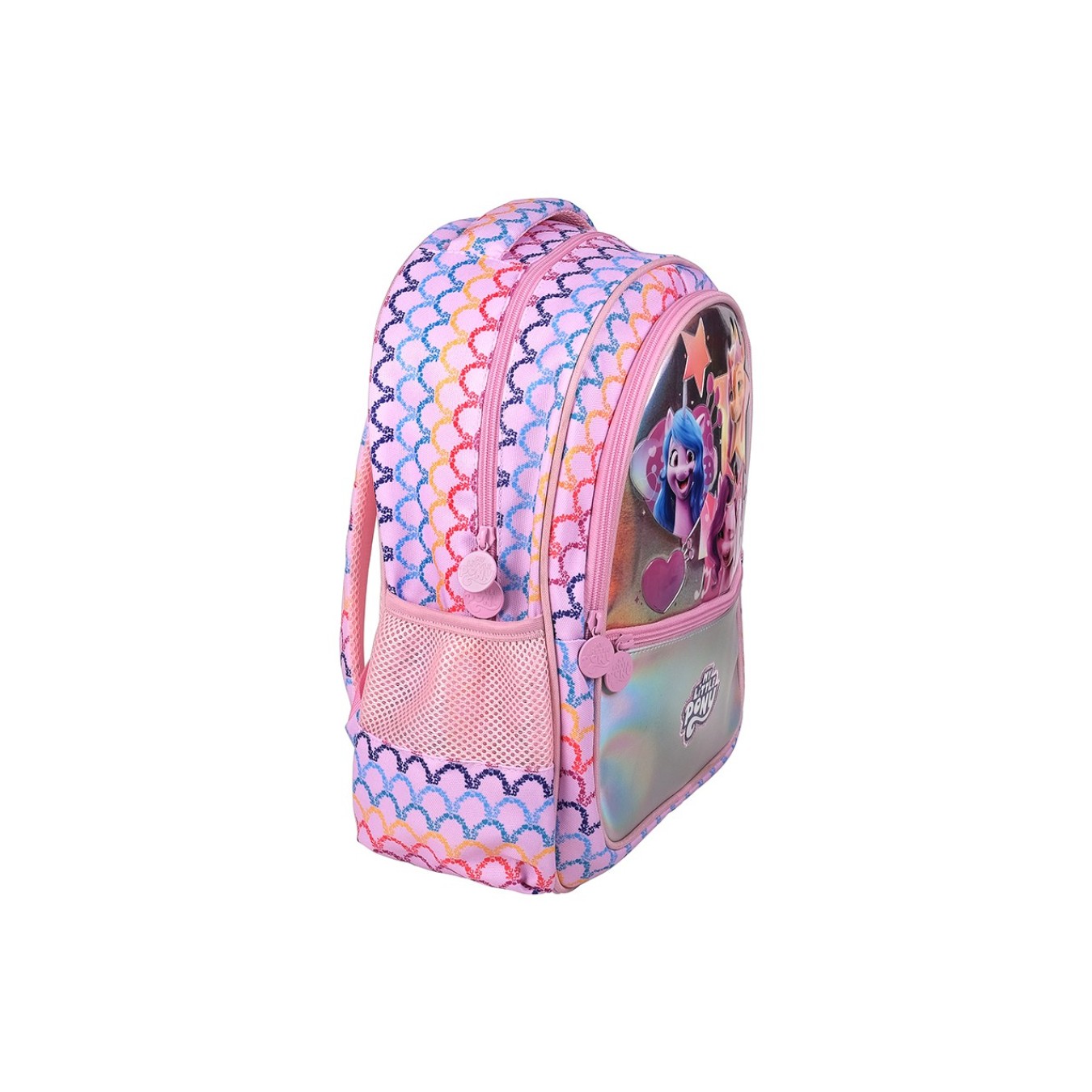 My Little Pony Lisanslı Çok Bölmeli Pembe Holografik Orijinal Okul çantası