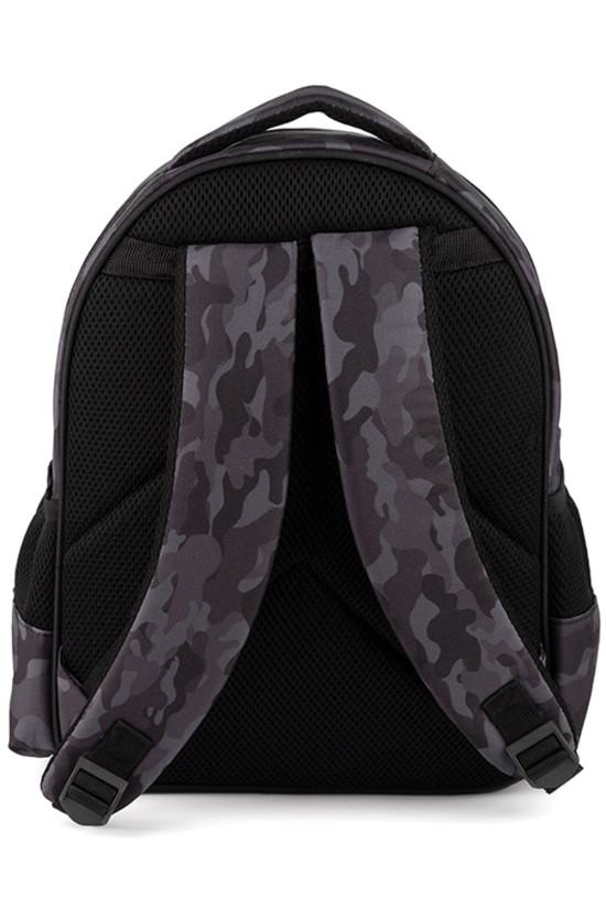 Slazenger Lisanslı Kamuflaj Desenli Siyah Orijinal Okul çantası