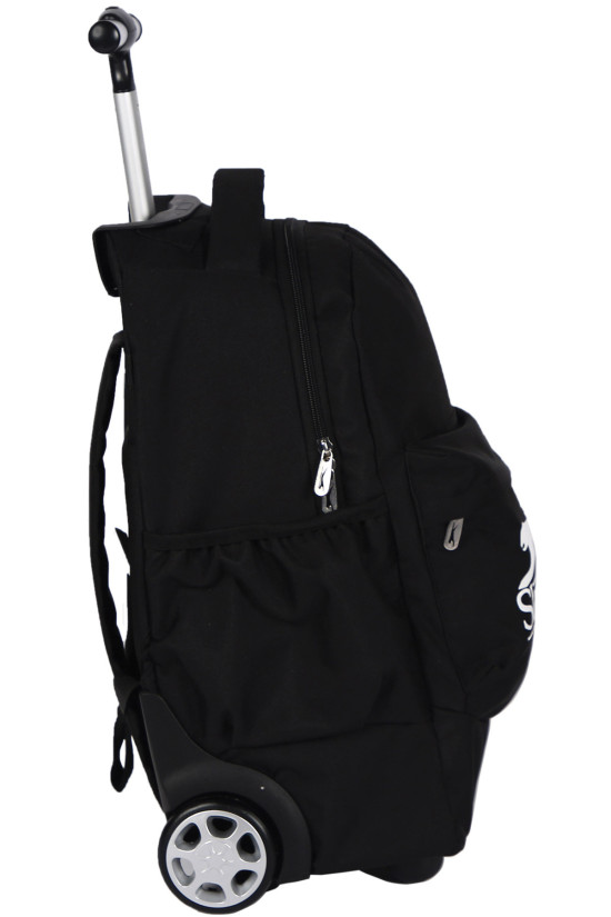 Slazenger Lisanslı Siyah Orijinal Çekçekli Trolley Sırt çantası