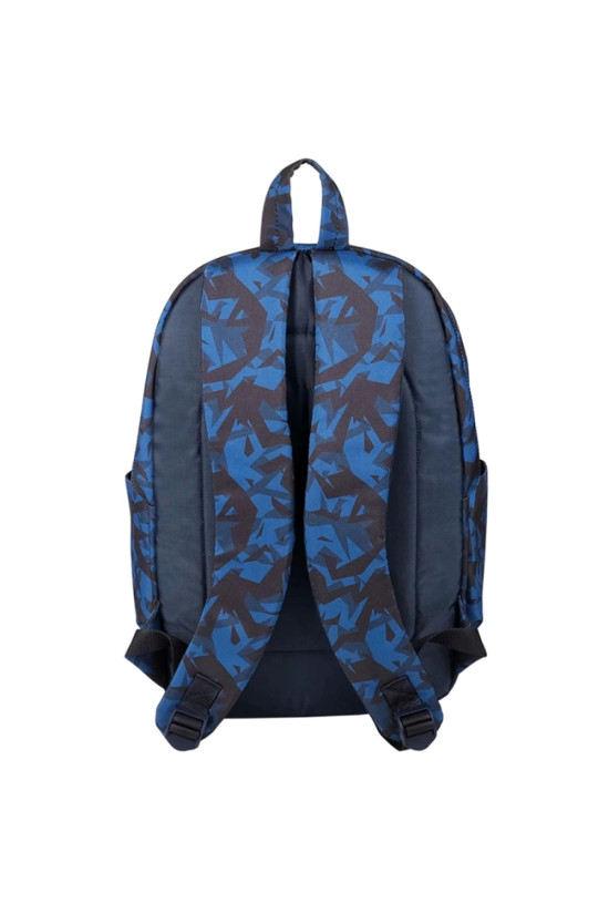 Fenerbahçe Lisanslı Çapraz Fermuar Detaylı Desenli Lacivert Orijinal Sırt çantası