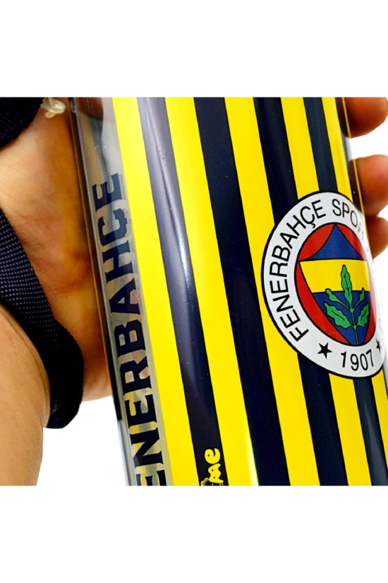 Fenerbahçe Lisanslı Çubuk Desenli Orijinal Plastik 500 ml Matara