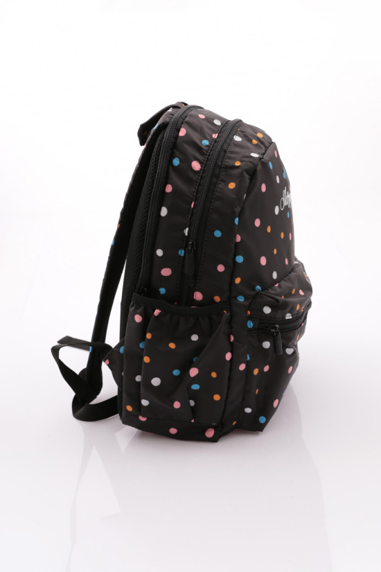 Slazenger Lisanslı Renkli Puantiyeli Siyah Orijinal Sırt çantası